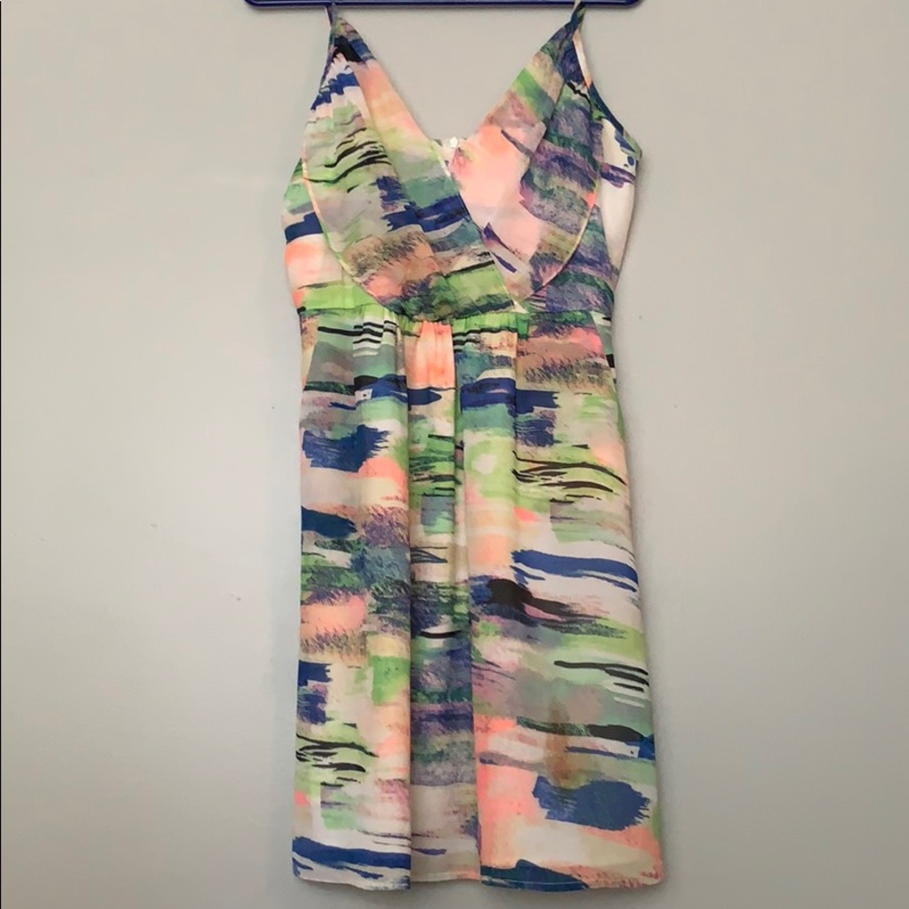 Multicolored strappy summer dress
